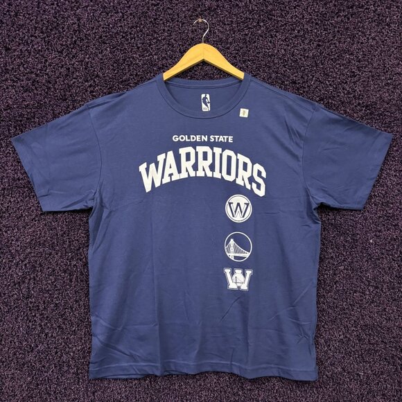 Golden State Warriors Shoot Around NBA Team Logos T-Shirt L - Picture 1 of 4